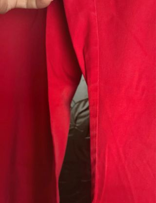 Pantalón Mango Mujer Rojo