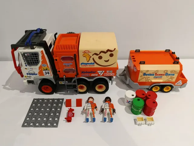 Playmobil 4420 y 4422 Camión y Remolque Dakar 3