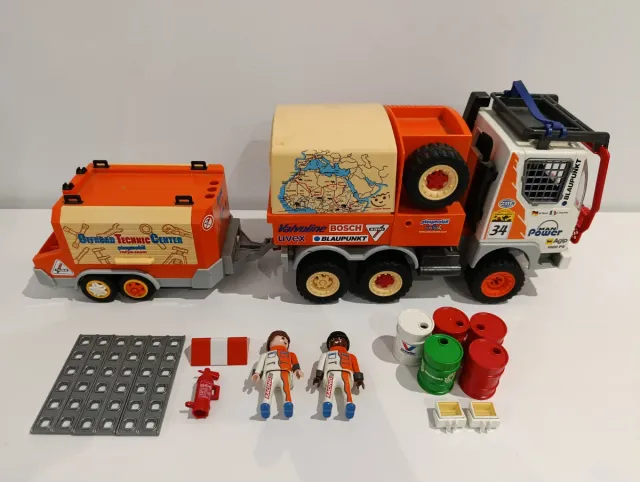 Playmobil 4420 y 4422 Camión y Remolque Dakar 3