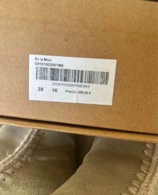 Botas Mou Beige y Plateadas