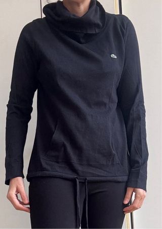 Sudadera Lacoste Negra Talla 40 Mujer