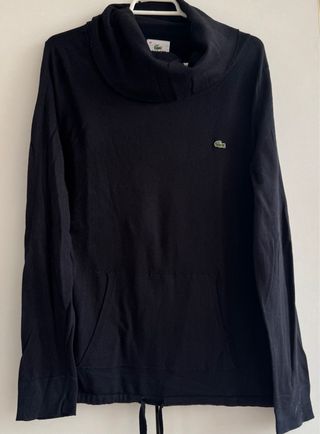 Sudadera Lacoste Negra Talla 40 Mujer