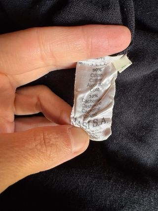 Sudadera Lacoste Negra Talla 40 Mujer