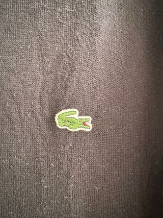 Sudadera Lacoste Negra Talla 40 Mujer
