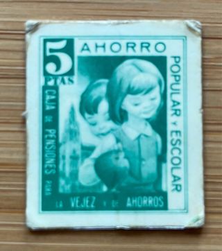 Moneda cartón 5 Pesetas Ahorro La Caixa