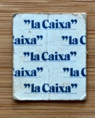 Moneda cartón 5 Pesetas Ahorro La Caixa