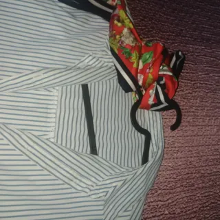 Camisa Zara rayas azul y blanco