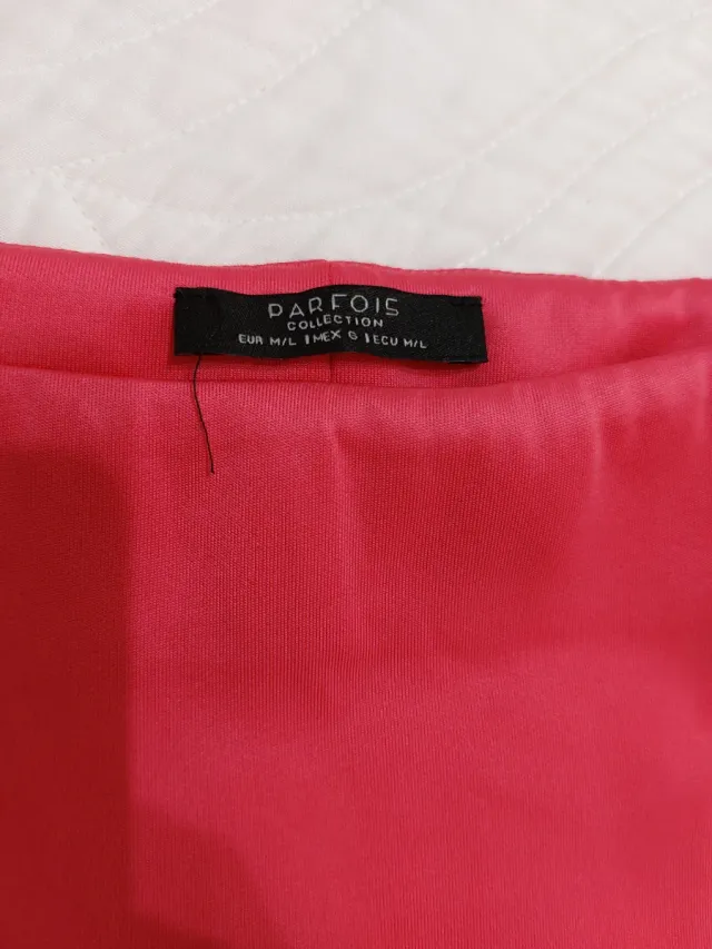 Vestido Parfois rosa con abertura