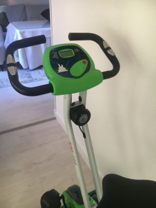 Bicicleta Estática Plegable Verde