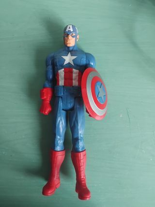 Figura Capitán América Articulada + Escudo