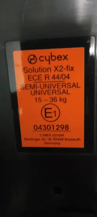 Silla coche Cybex Solution X2 Fix