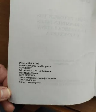 Ambiente, estado y sociedad. Venezuela 1.99110