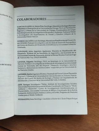 Ambiente, estado y sociedad. Venezuela 1.99110