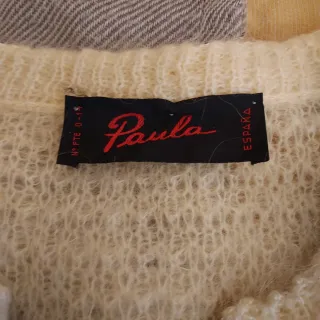 Chaqueta Paula Lana Cruda Bordada