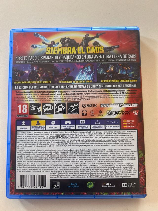 Borderlands 3 Edición Deluxe PS4