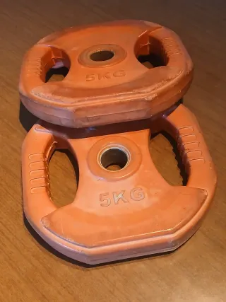 2 Discos de Peso 5KG Entrenamiento