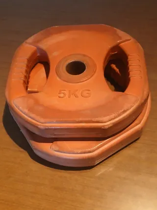 2 Discos de Peso 5KG Entrenamiento