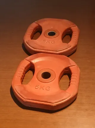 2 Discos de Peso 5KG Entrenamiento