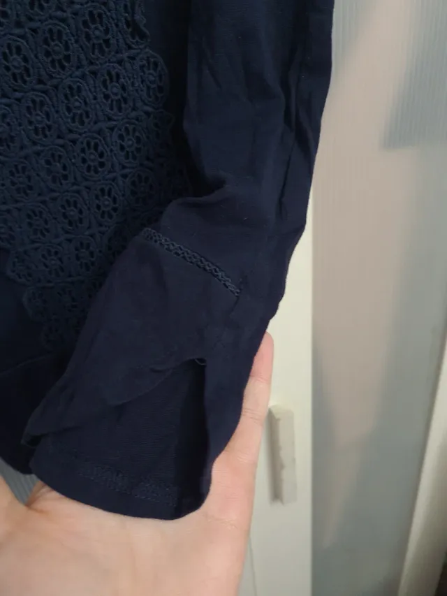 Top Sfera Azul Algodão