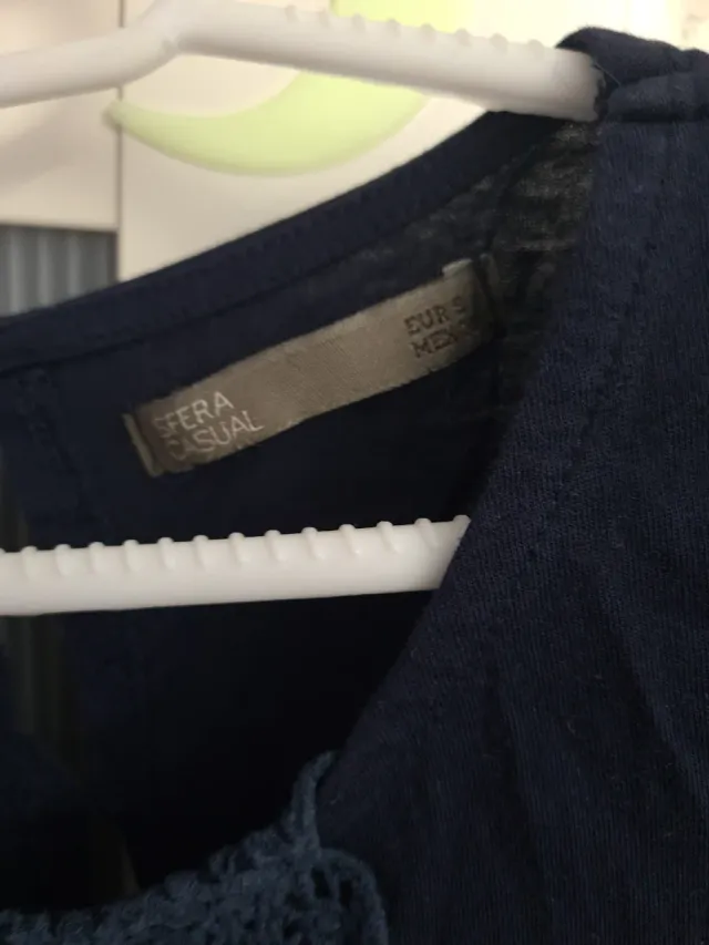 Top Sfera Azul Algodão