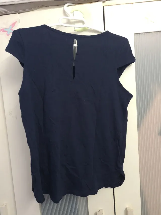 Top Sfera Azul Algodão