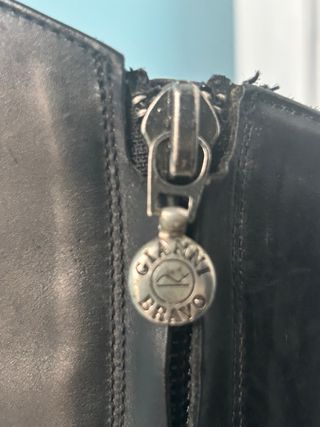 Stivali Gianni Bravo neri in fiore di vitello