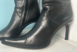 Stivali Gianni Bravo neri in fiore di vitello