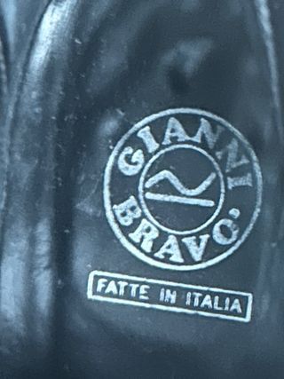 Stivali Gianni Bravo neri in fiore di vitello