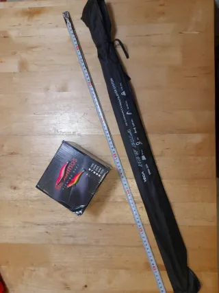 Equipo pesca chipirón caña Vega New Esla y carrete