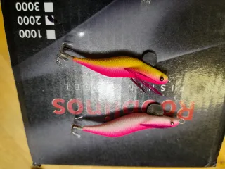 Equipo pesca chipirón caña Vega New Esla y carrete