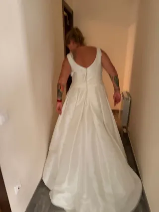 Vestido de Novia Seda Talla 48