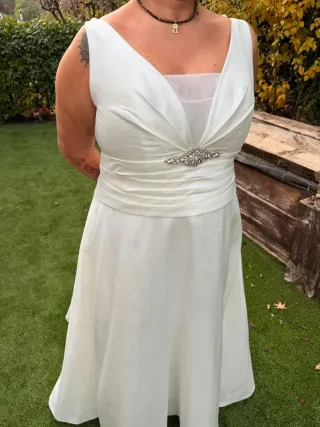 Vestido de Novia Seda Talla 48
