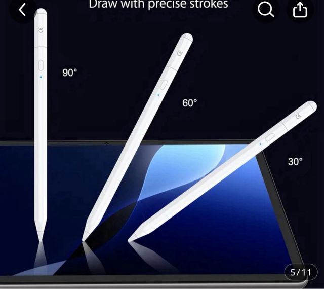 Lápis iPad Stylus 3ª gen. Branco novo.