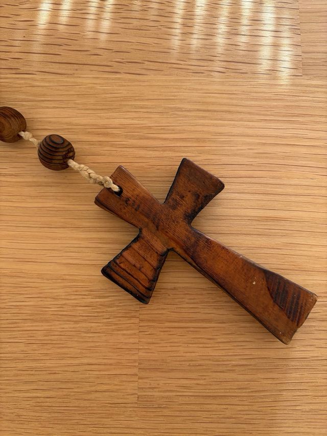 Rosario in legno antico