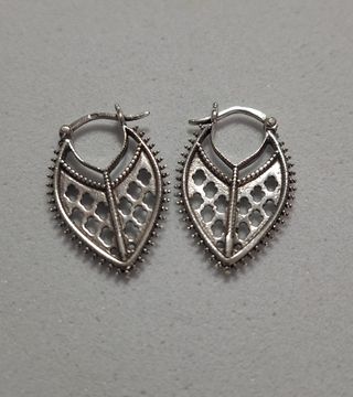 51785 Pendiente labrado cuqui 25 mm plata de ley