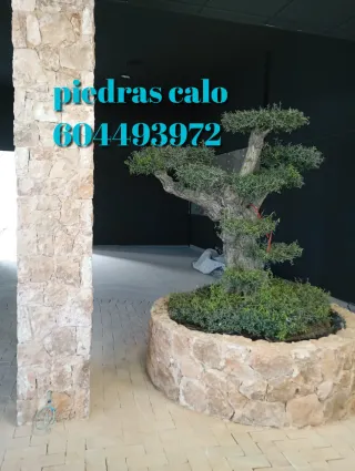 Reformas y colocación de piedras de mampostería