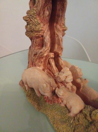 Specchio decorativo maialini e albero