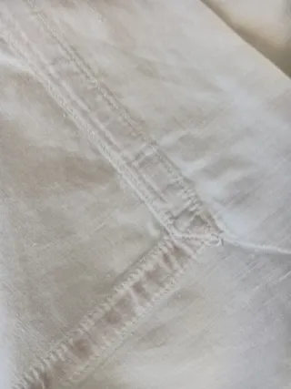 Sábana de algodón blanca