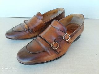 Scarpe Berwick Doppia Fibbia Marrone Tg. 40