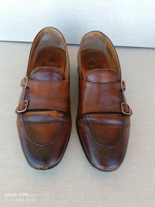 Scarpe Berwick Doppia Fibbia Marrone Tg. 40