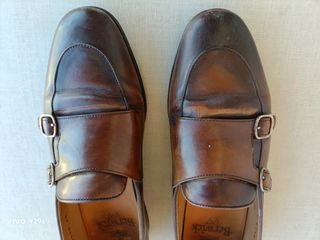 Scarpe Berwick Doppia Fibbia Marrone Tg. 40