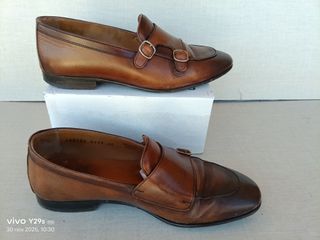 Scarpe Berwick Doppia Fibbia Marrone Tg. 40