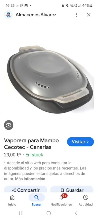 Vaporera Cecotec Mambo sin estrenar.