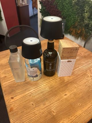 Set 4 bottiglie gin vuote