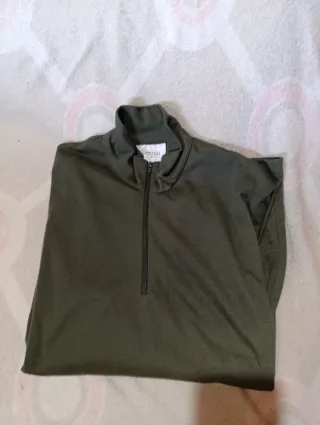 Camisa militar manga larga verde talla P