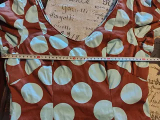 Traje de Flamenca Marrón Lunares con bolso a juego