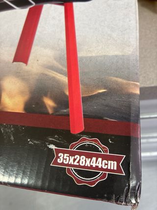 Barbecue Portatile Rosso e Nero