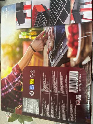 Barbecue Portatile Rosso e Nero