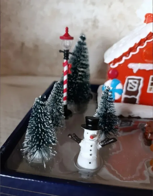 Conjunto de Casas de Pan de Jengibre para Natal