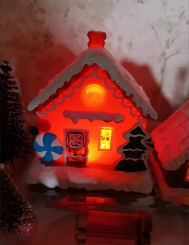 Conjunto de Casas de Pan de Jengibre para Natal